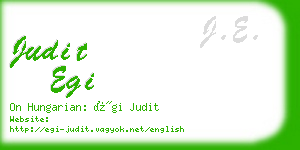 judit egi business card